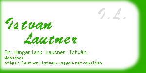 istvan lautner business card