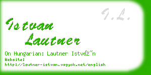 istvan lautner business card